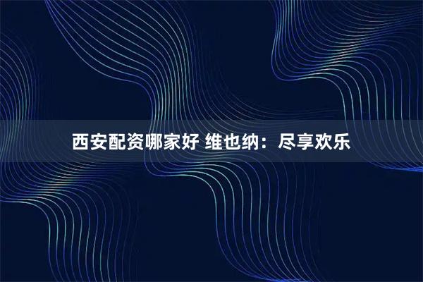 西安配资哪家好 维也纳：尽享欢乐